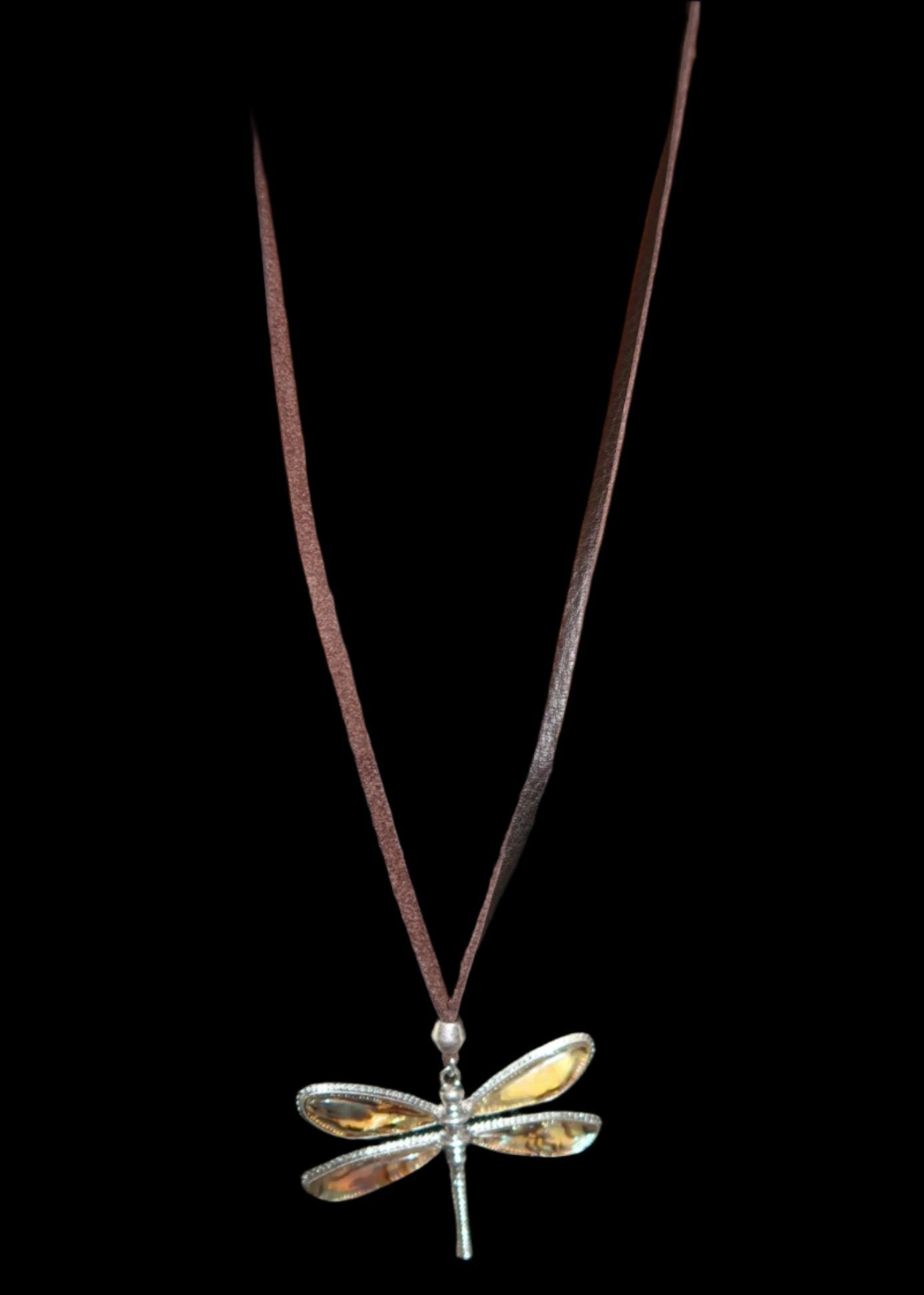 Double Sided Butterfly Pendant Necklace