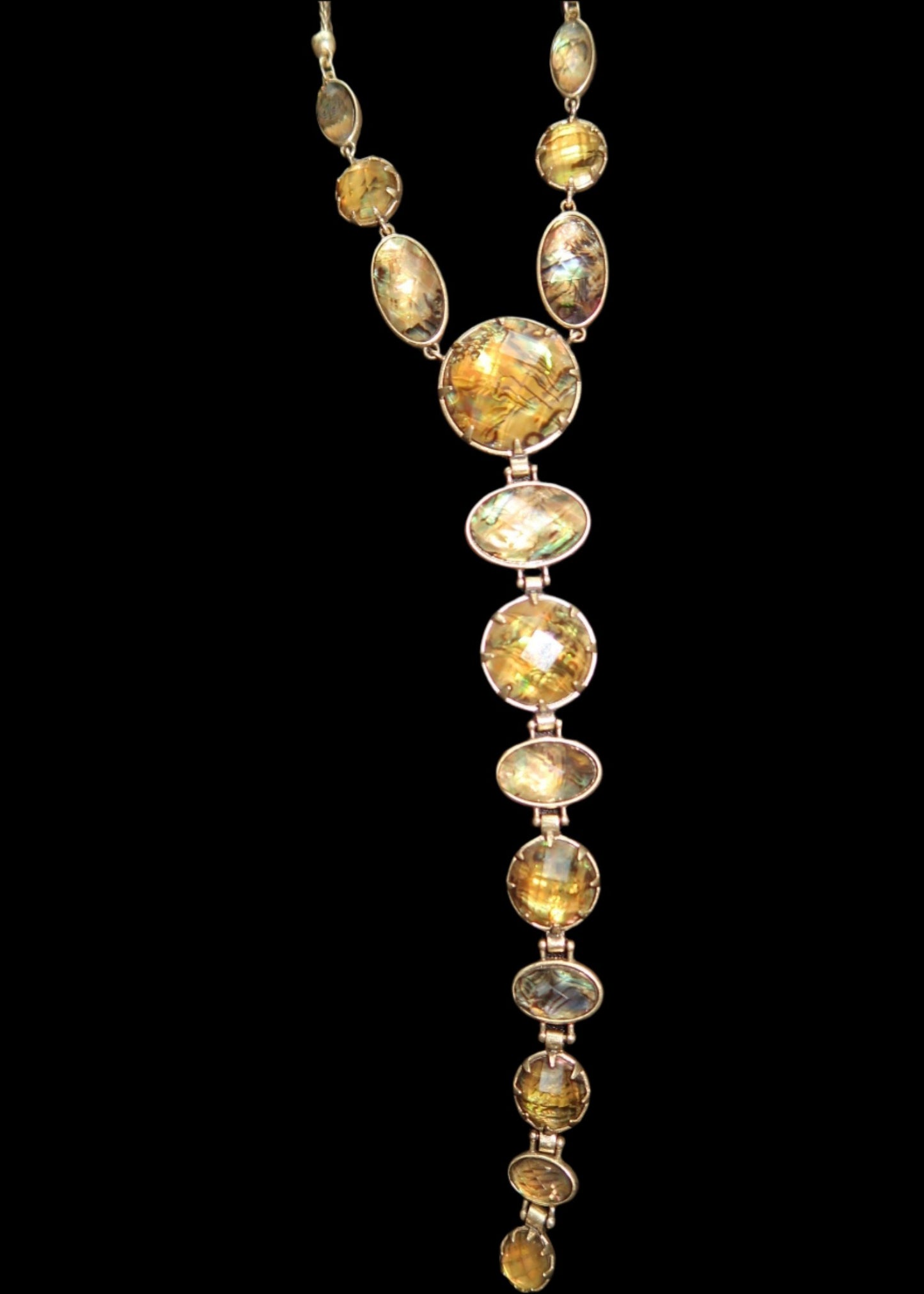 Iridescent Cascade Necklace