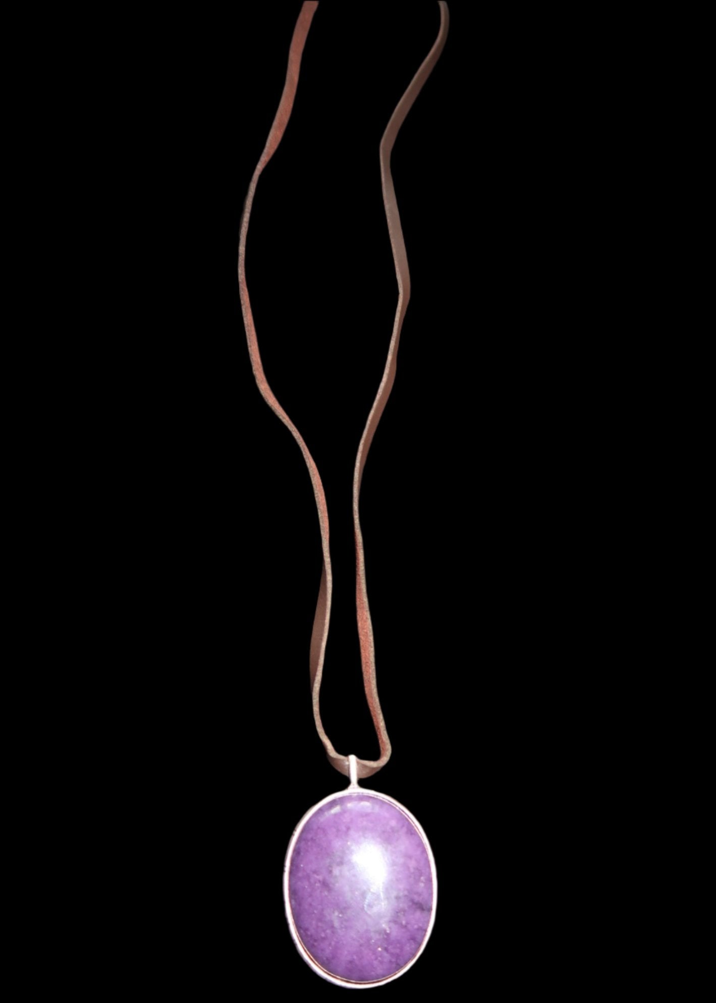 Purple Pendant Necklace
